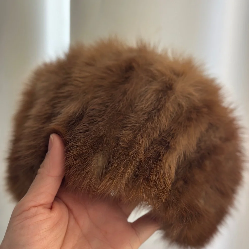 Vintage fur head band medium size - Picture 2 of 16